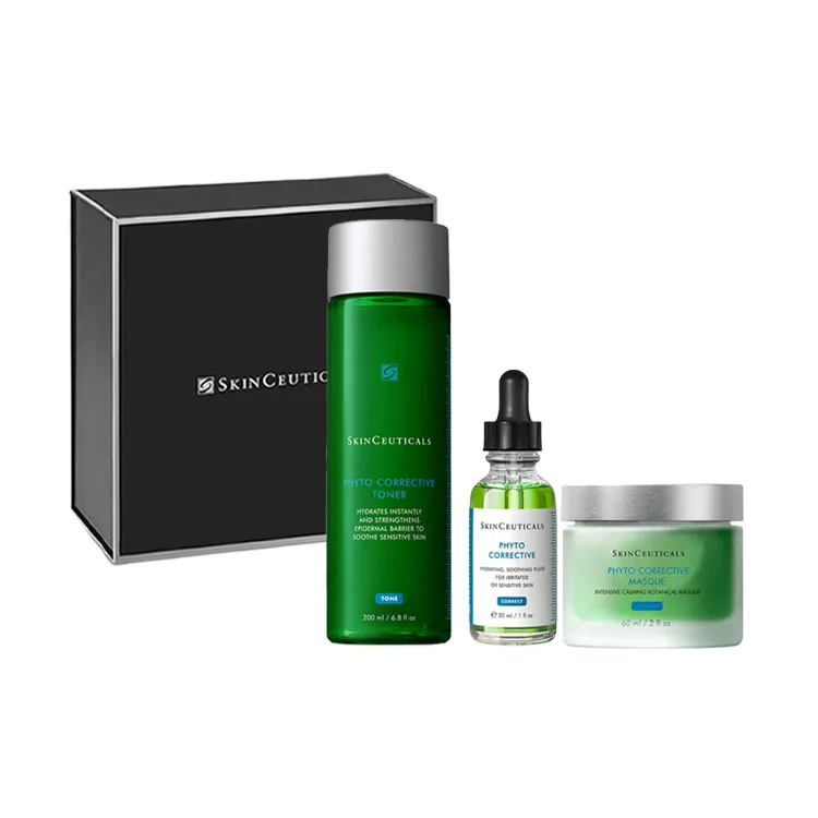 SKINCEUTICALS Набор для ухода за кожей с сывороткой для коррекции цвета и успокаивающей увлажняющей маской 200мл+30мл+60мл, Three-Piece Set: Plant Extract Serums 200ml+Soothing Hydrating Serum 30ml+Plant Extract Soothing Facial Mask 60ml