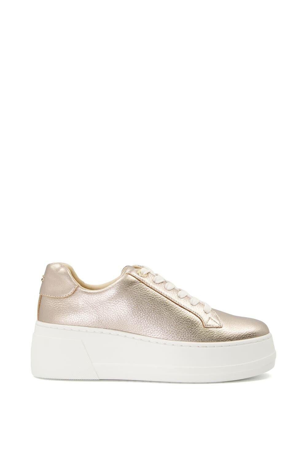 

Кроссовки 'Episode' Leather Trainers Dune London, золото, Желтый, Кроссовки 'Episode' Leather Trainers Dune London, золото