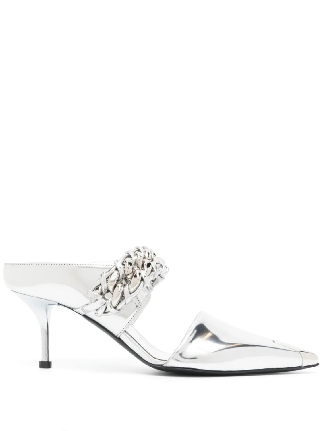 

Alexander McQueen мюли с цепочкой, серебристый