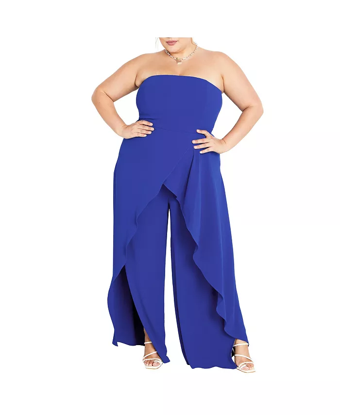 

Комбинезон Attract Plus Size CITY CHIC, синий