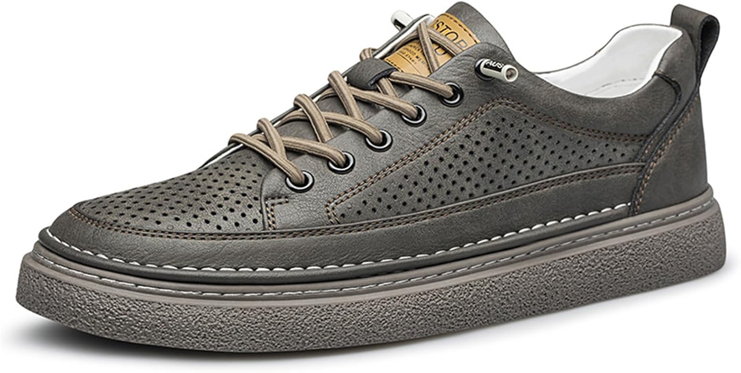 

Мужские слипоны низкие из натуральной кожи, повседневная обувь, мягкие дышащие мужские кроссовки Abborora, хаки