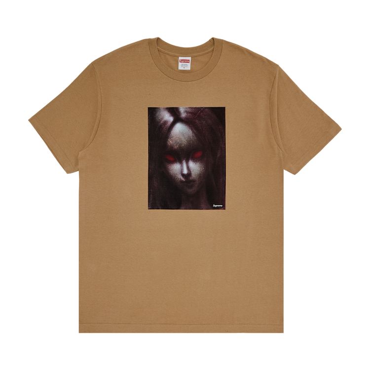 

Футболка Supreme Red Eyes Tee Khaki, желто-коричневый