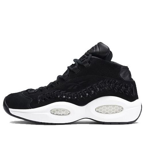 

Кроссовки hall of fame x question mid 'black braid' Reebok, черный