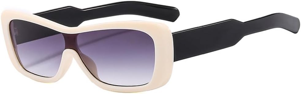 

Модные женские солнцезащитные очки-комбинезон в стиле ретро с градиентными линзами и защитой от УФ-излучения UV400, мужские оранжевые солнцезащитные очки TKKTLLT, Beige Black Grey