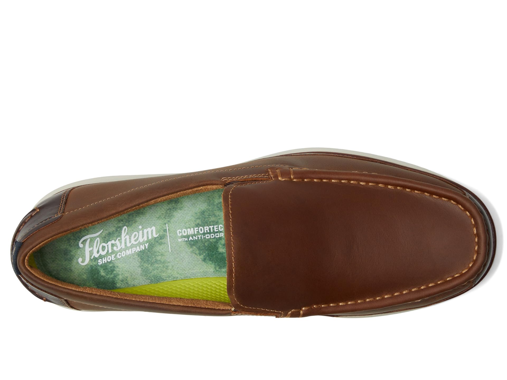 Лоферы Florsheim Tropics Moc Toe Venetian Slip-On, цвет Brown Crazy Horse — фото 2