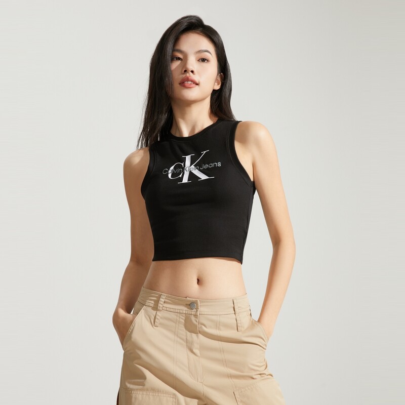 

Футболка женская Calvin Klein Jeans с резьбой, черный