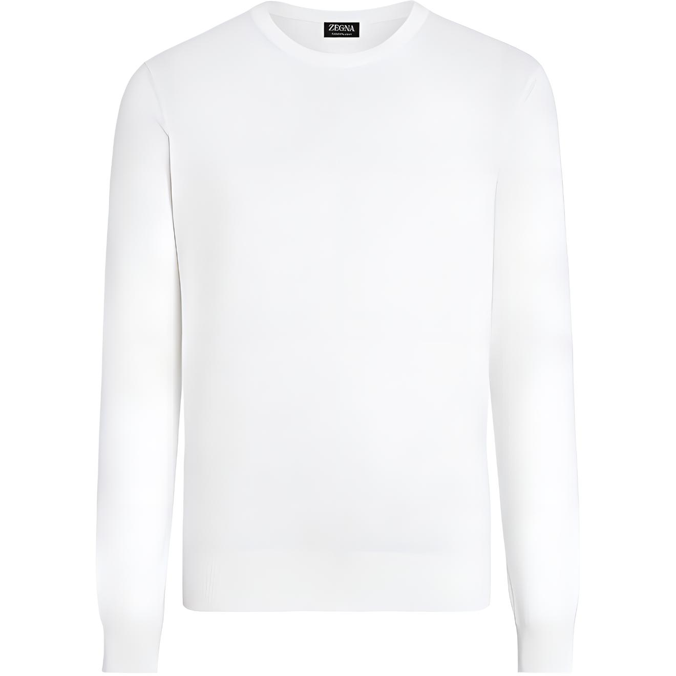 

Джемпер с воротником-стойкой Zegna Zzegna, белый