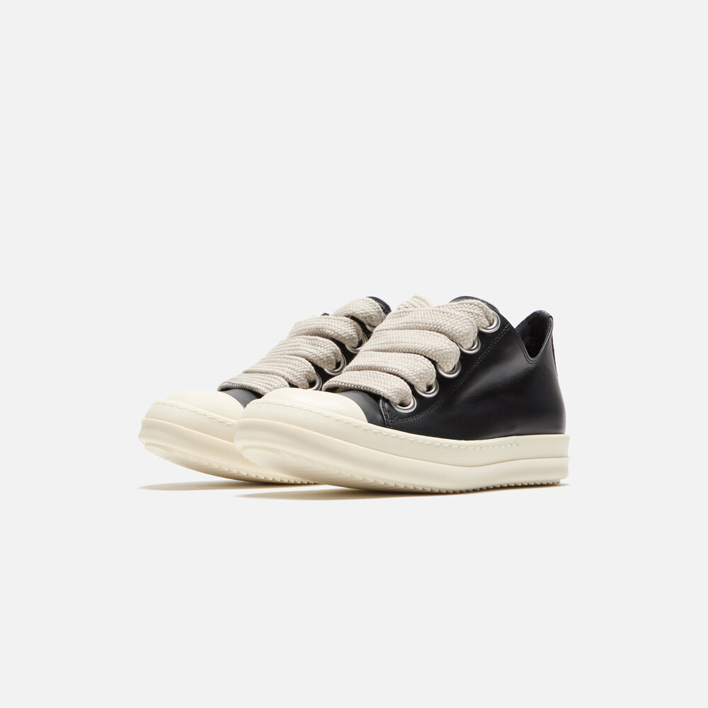 Кроссовки Rick Owens WMNS Jumbo Laced Low Sneaks, цвет Black/Pearl/Milk — фото 2