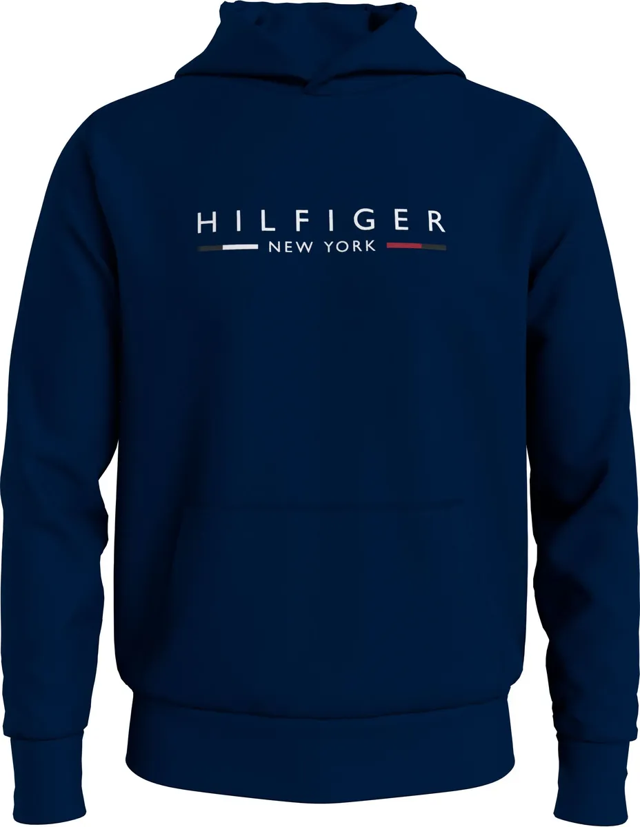 

Толстовка Tommy Hilfiger "HILFIGER NEW YORK HOODY", с карманом-кенгуру, синий