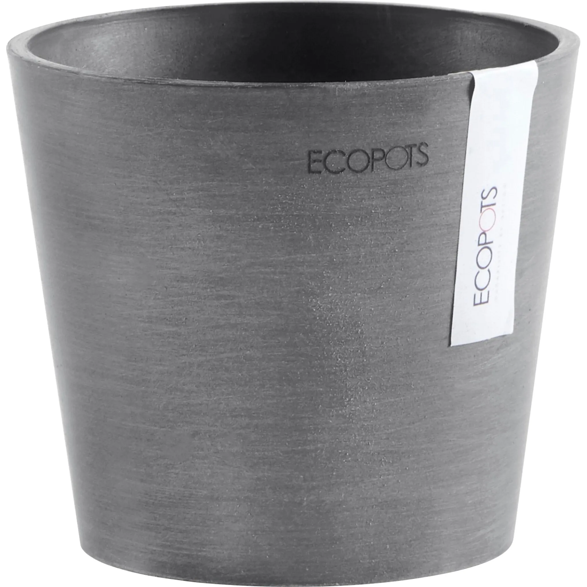 

Цветочный горшок ECOPOTS «AMSTERDAM Mini Grey», ШxГxВ: 13x13x11,4 см, серый
