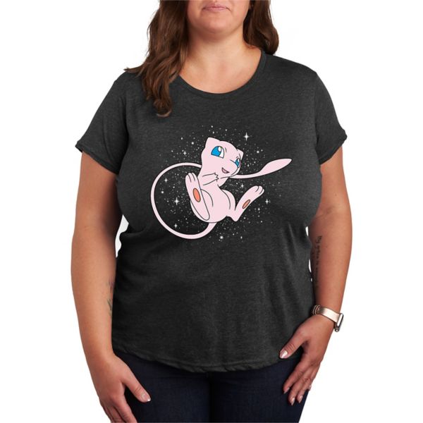 

Женская футболка Pokemon Starry Mew Licensed Character, серый