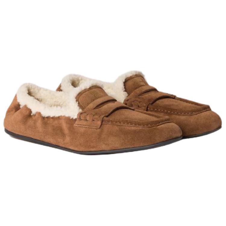 Ruches Casual Shoes Женские MIU MIU, коричневый — фото 4