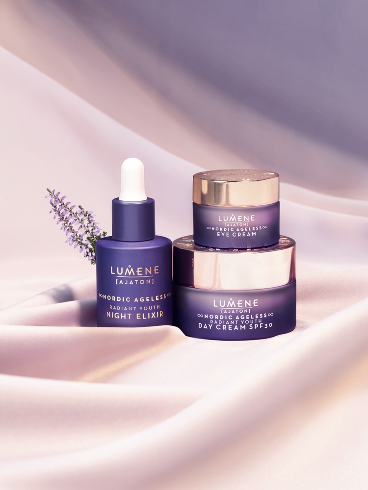Крем для лица SPF LUMENE Nordic ageless ajaton сияющий, молодой, укрепляющий ночной против морщин — фото 2
