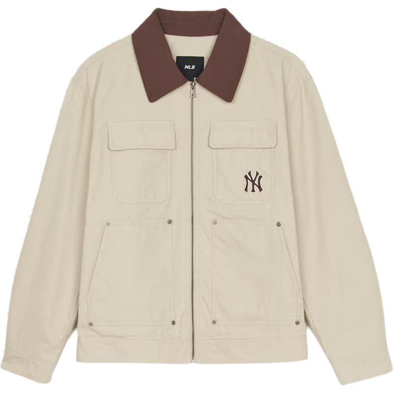 

MLB Куртка New York Yankees унисекс льняная песочная, Hemp Sand Brown