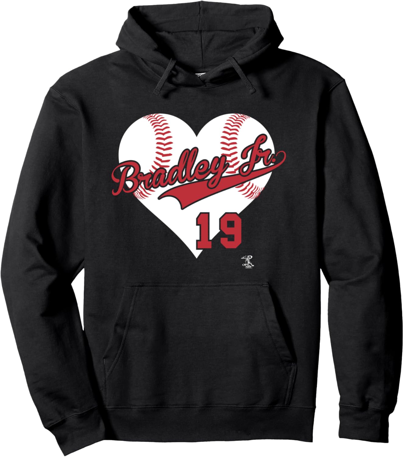 

Худи с надписью «Jackie Bradley Jr Baseball Heart Gameday» Ballpark Mvp, черный