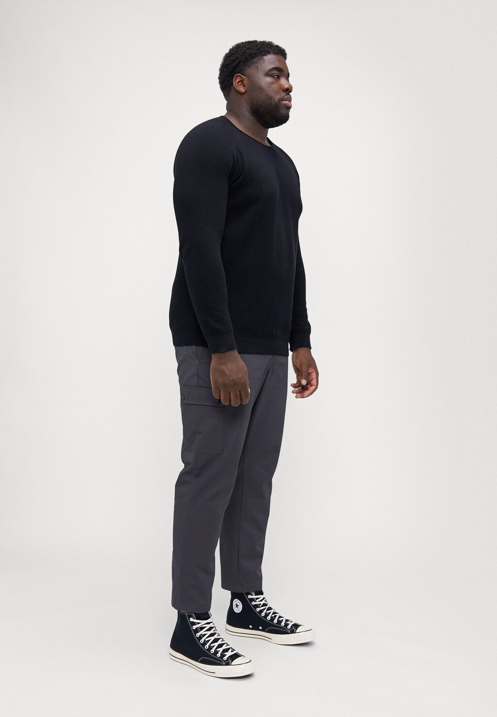 

Джемпер JJEHILL CREW NECK Jack & Jones, черный