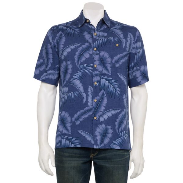 

Мужская рубашка с коротким рукавом на пуговицах Newport Blue, цвет navy tonal palm