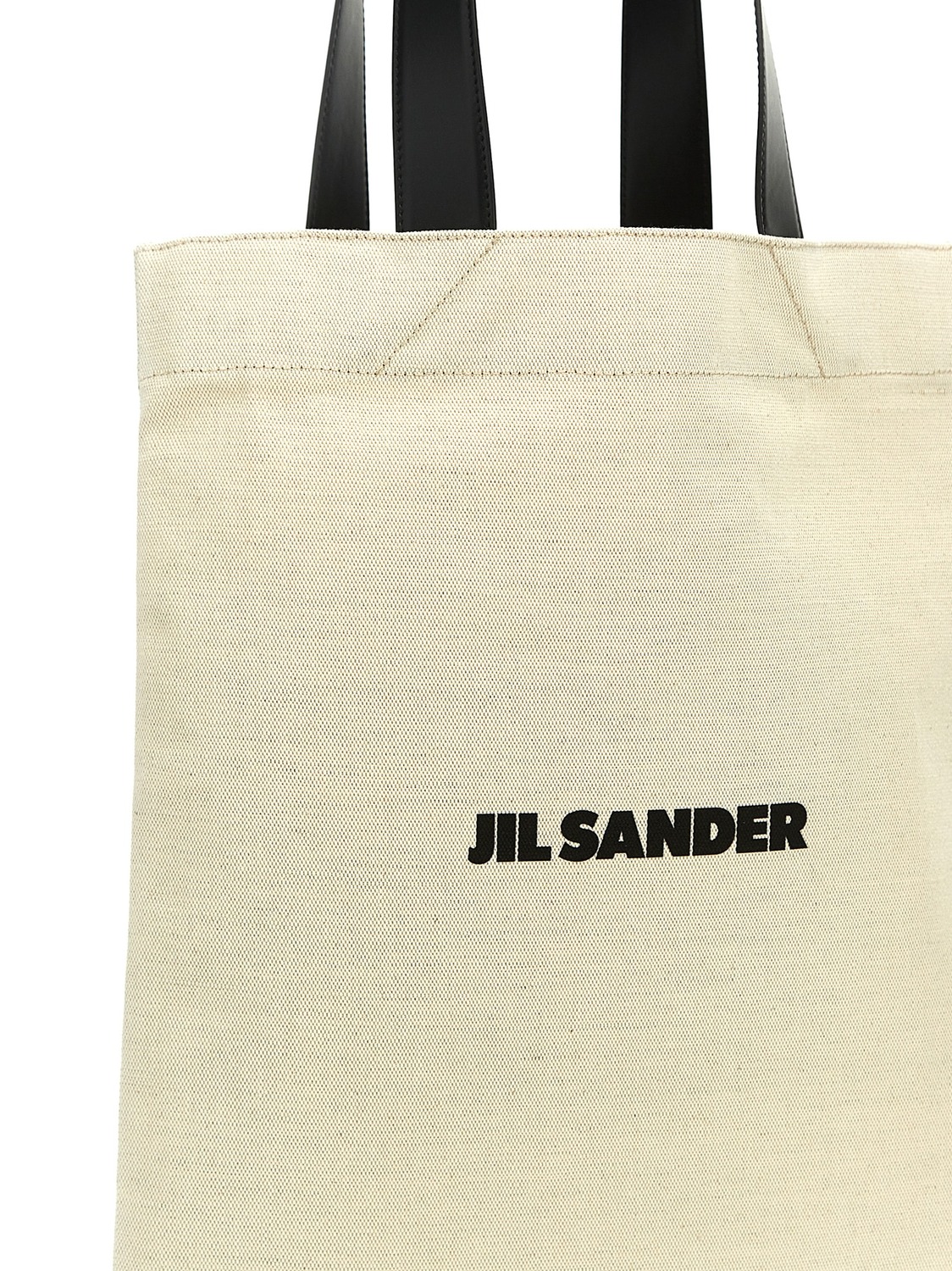 Средняя сумка-шоппер «Flat Shopper» JIL SANDER, черный — фото 3