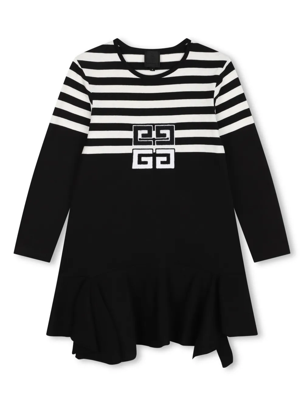 

Платье с логотипом 4G Givenchy Kids, черный