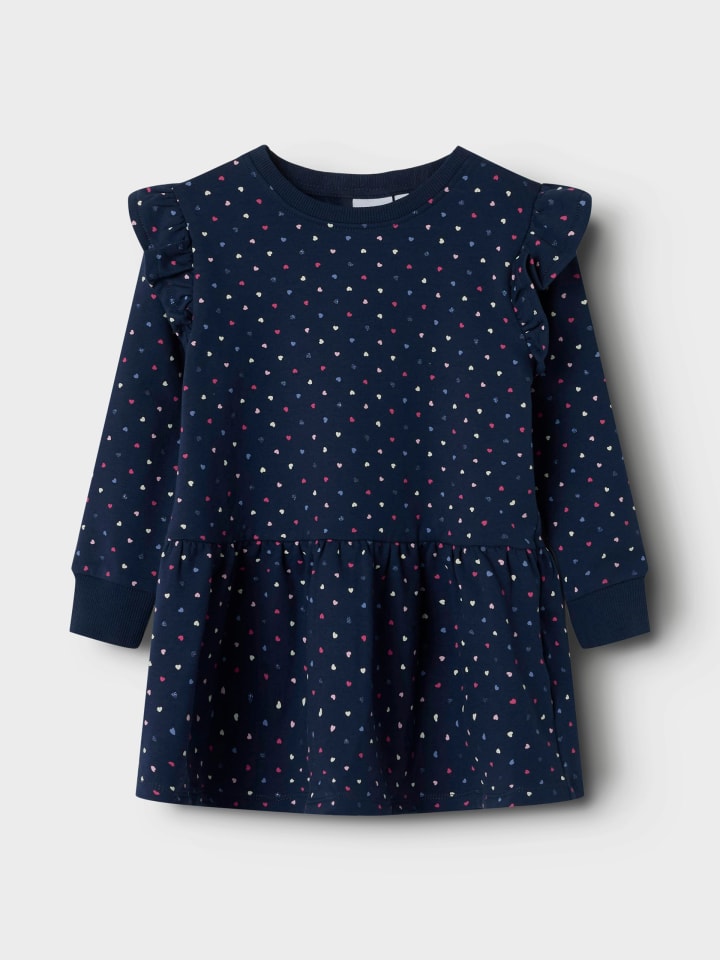 Name it Свитшот NMFOEANA LS SWE DRESS BRU в цвете mood indigo — фото 4