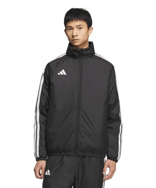 Ветровка adidas с утеплителем свободного кроя, чёрная
