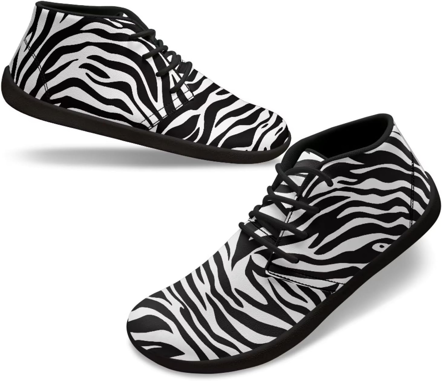 

Кроссовки для мужчин и женщин с широким носком, удобные кроссовки Cugasmaru, Zebra Animal Print