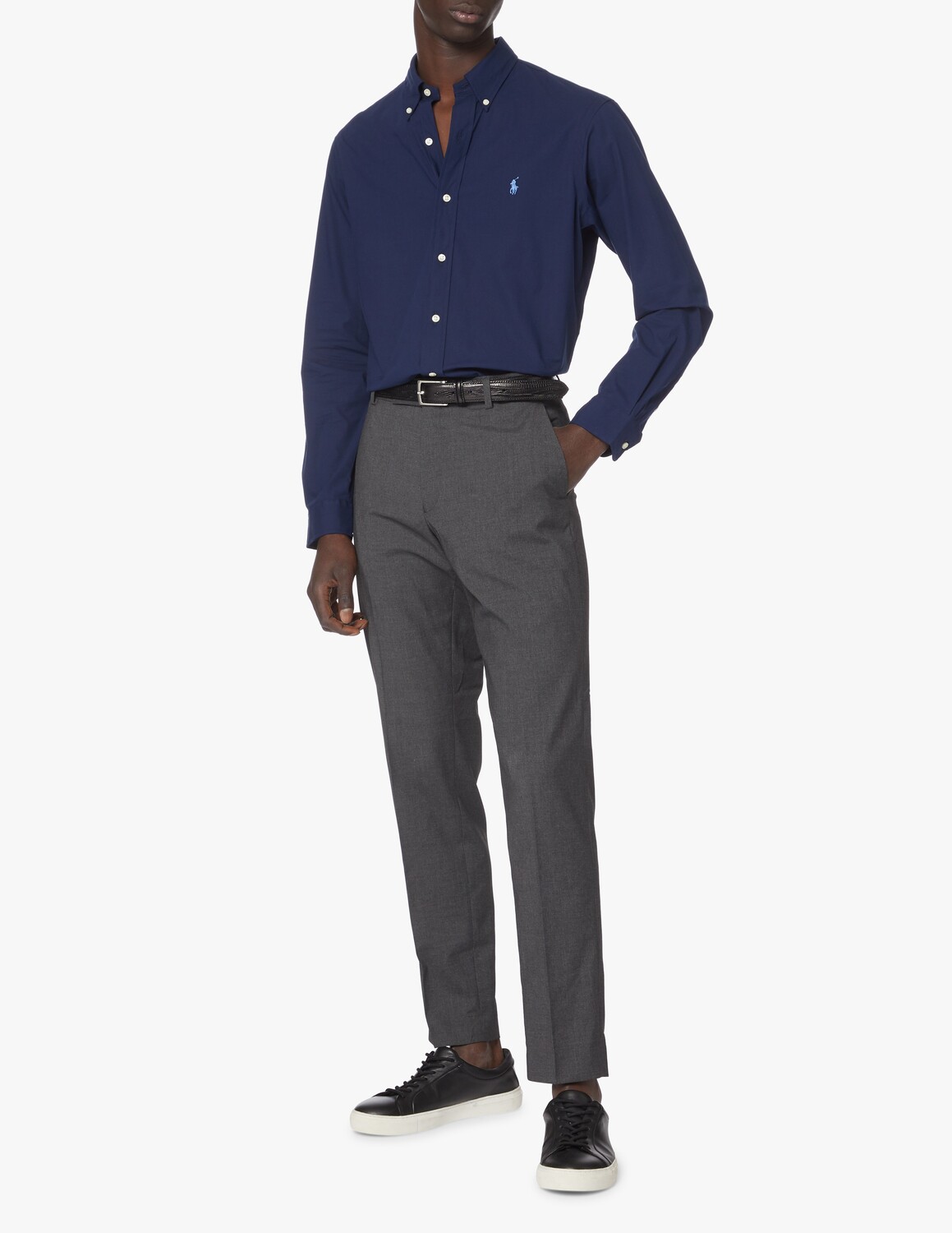 Спортивная рубашка из бистряка Ralph Lauren, цвет Newport Navy — фото 2