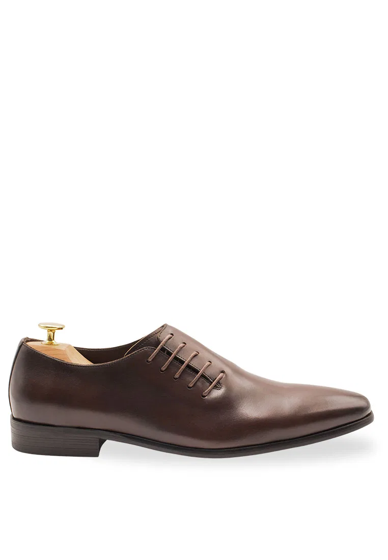 Туфли оксфордские, цельнокроеные, ореховый, Calzada Arden Teal, грецкий орех