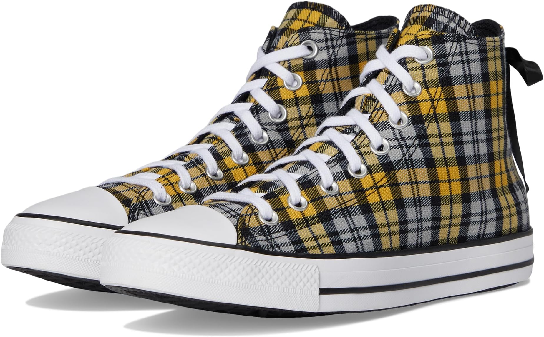Кроссовки Unisex Converse Chuck Taylor All Star Plaid, Black/Yellow/White