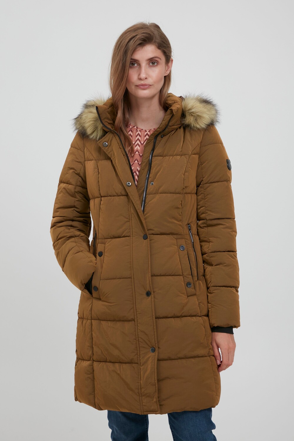 

Пуховик Fransa FRBABAC 1 Outerwear 20609590, коричневый