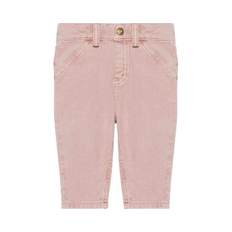 

Брюки Gucci Kids Horsebit Corduroy Pants 'Light Red', красный
