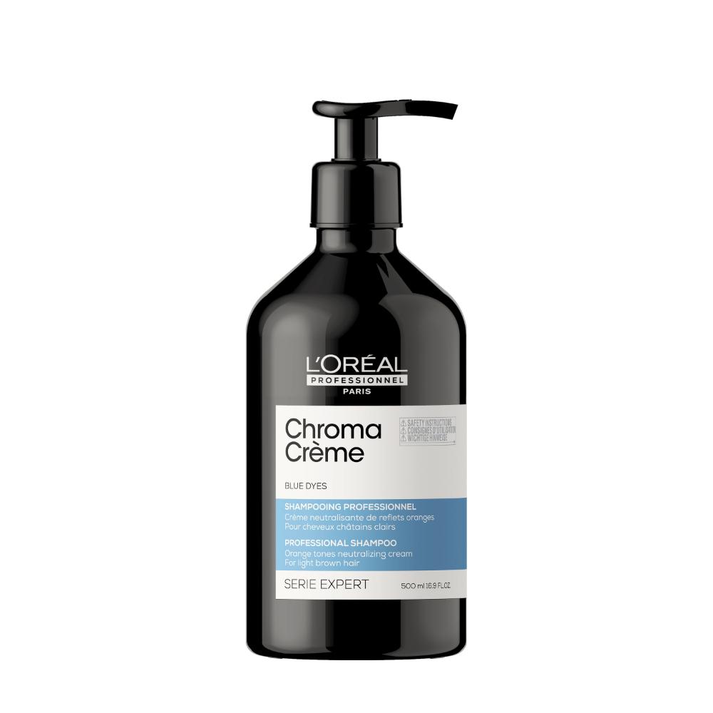 

Кремовый шампунь для волос, нейтрализующий апельсиновый оттенок chroma crème orange-tones neutralizing shampoo for light to medium brown hair L′Oréal Professionnel Paris, 500 мл