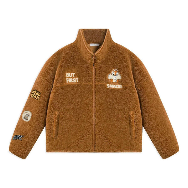 

Свитер x disney chip 'n dale graphic polar fleece jacket 'brown' Li-Ning, коричневый