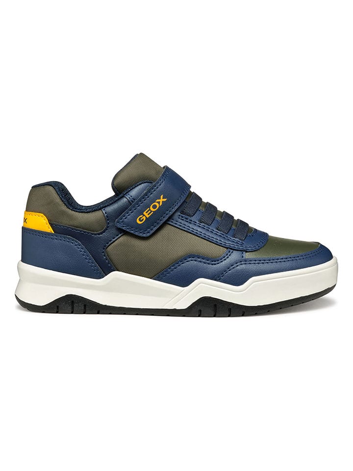 

Кроссовки на шнуровке Perth Geox, цвет khaki/blau