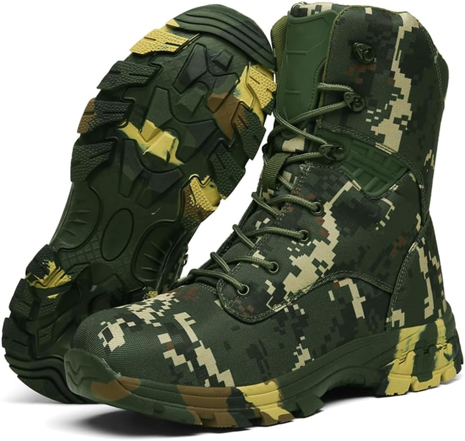 

Тактические армейские ботинки Camo1, военные защитные туфли с высоким берцем, дышащая обувь для пустыни, мужские боевые ботинки Suwequest, 46 EN8