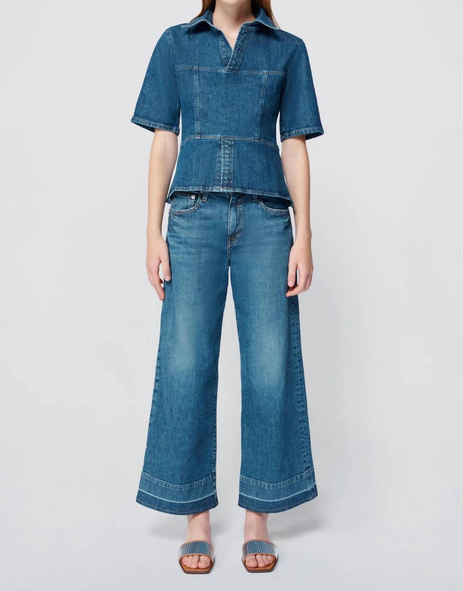 

Джинсы Jude Wide Leg из денима JONATHAN SIMKHAI, цвет denim