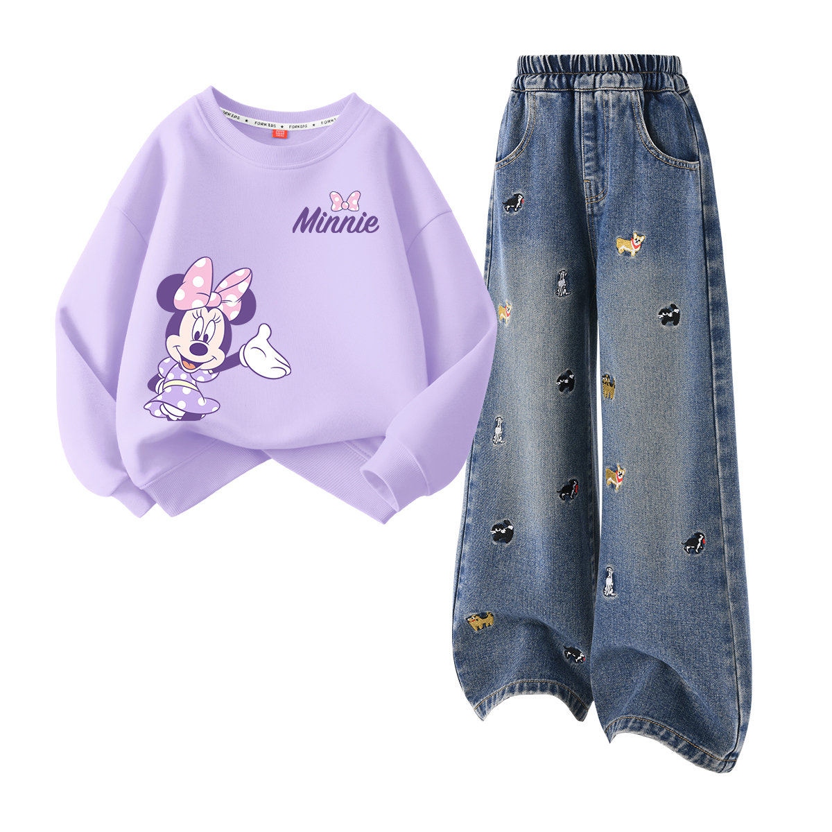 

Детская повседневная спортивная одежда Disney, фиолетовый