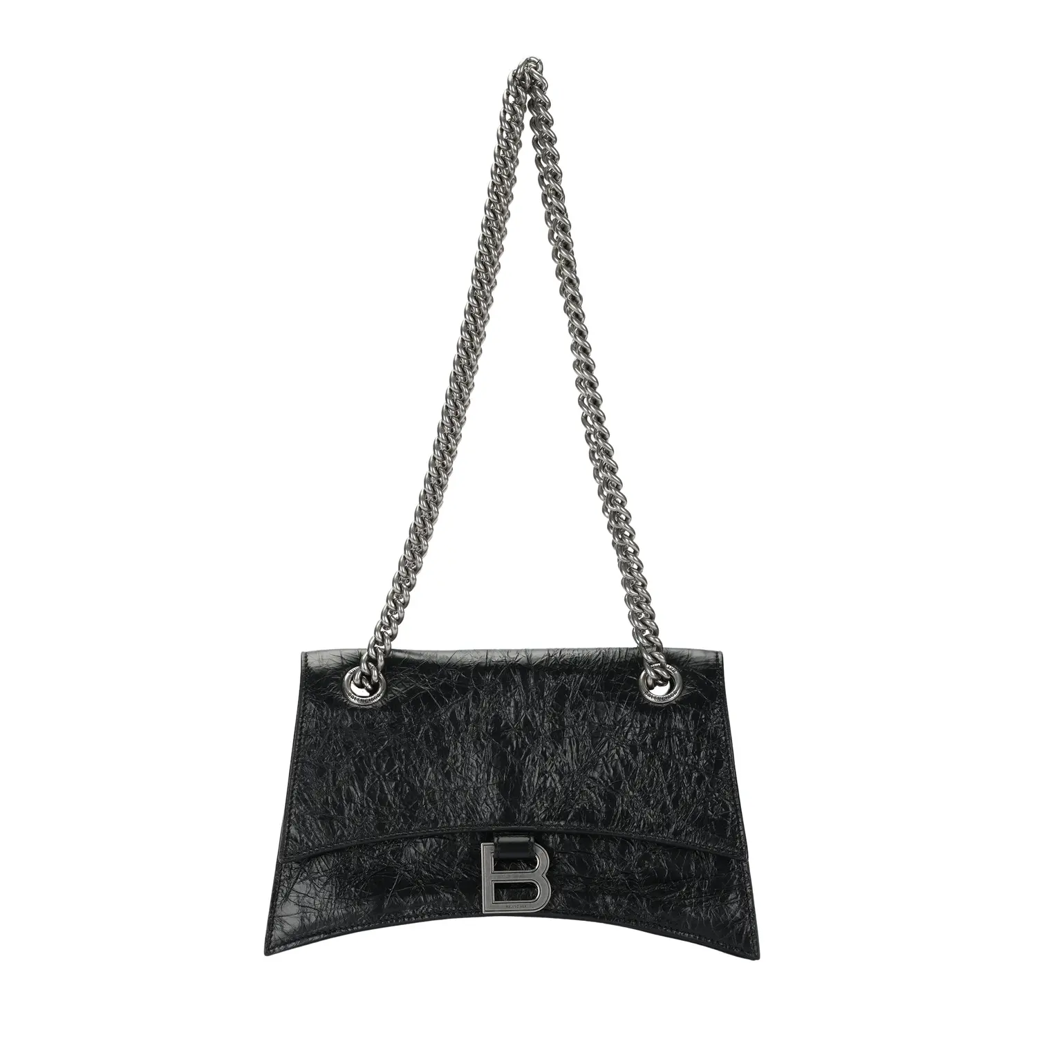 

Balenciaga Кожаная сумка через плечо женская темно-серая