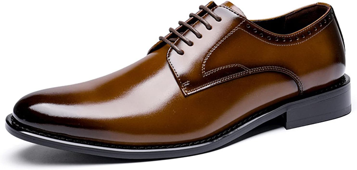 

Мужские туфли WKNBEU, оксфорды, классические дерби на шнуровке, черные - US8.5-9/UK7.5-8/EU41