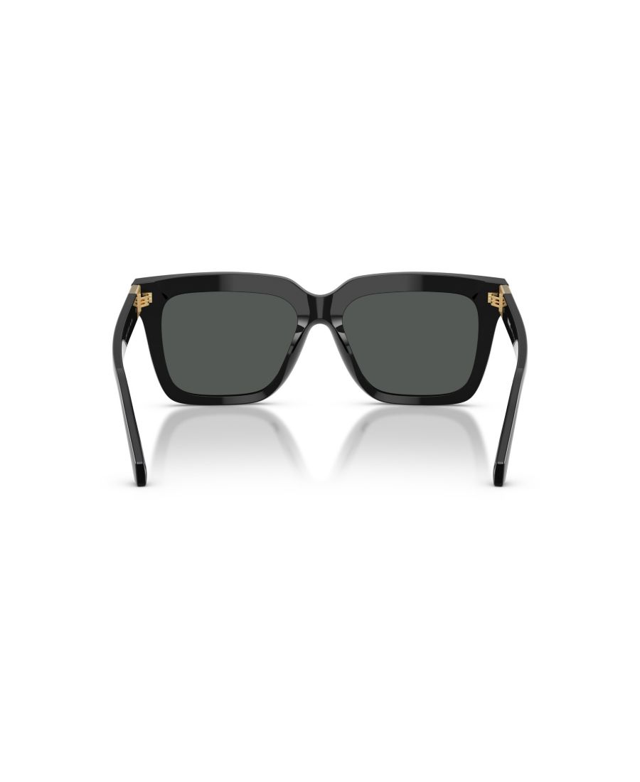 Женские квадратные солнцезащитные очки, VE4498 Versace, Black — фото 2