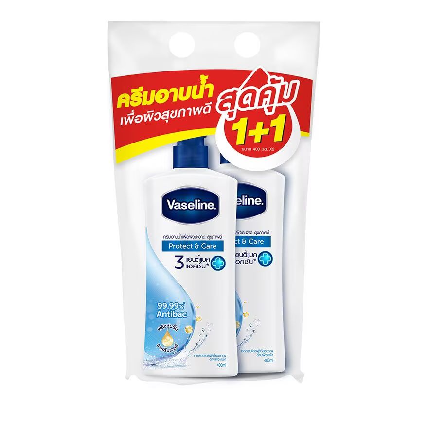 

Vaseline Healthy Plus Гель для душа Protect Care, 400 мл, двойная упаковка, Blue