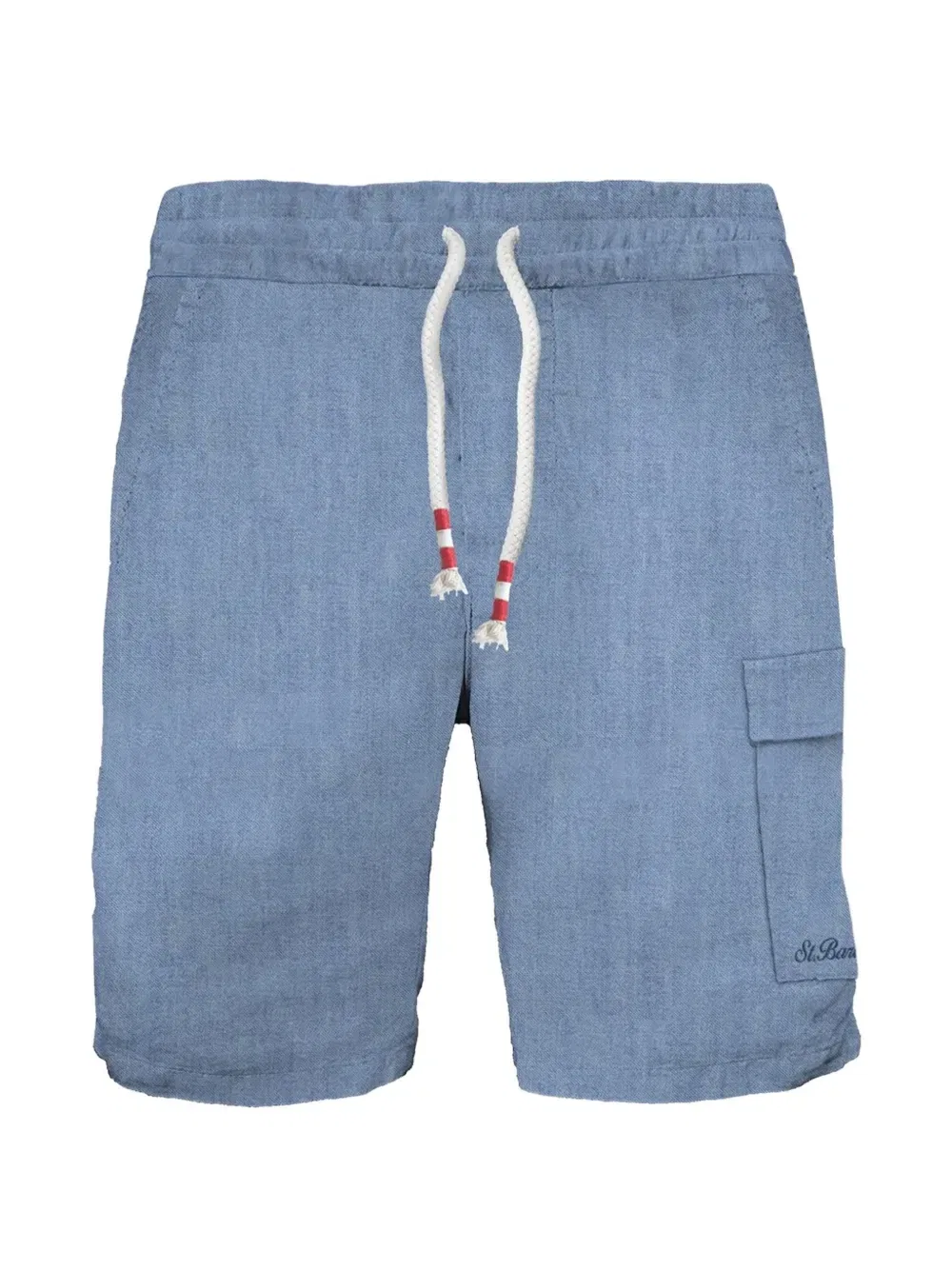 Джинсовые шорты карго MC2 Saint Barth Kids, синий