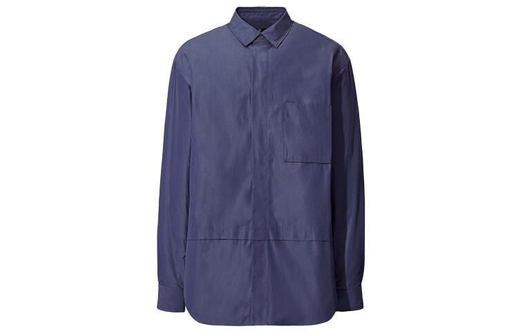 

Мужская рубашка UNIQLO, цвет Blue