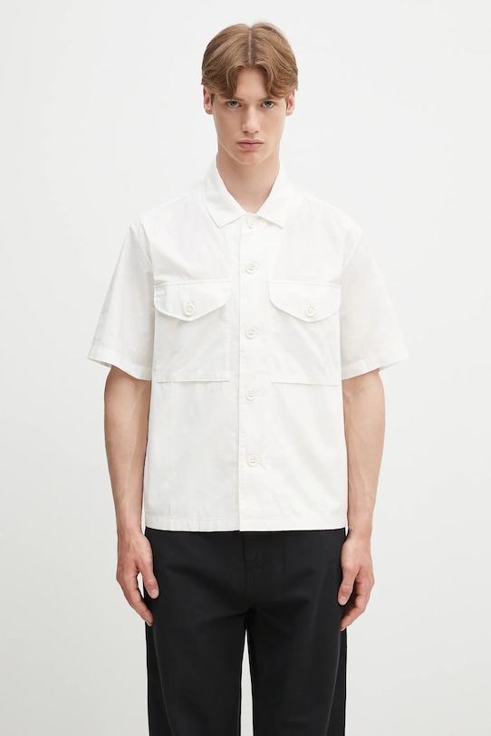 

Хлопковая рубашка C.P. Company, бежевый