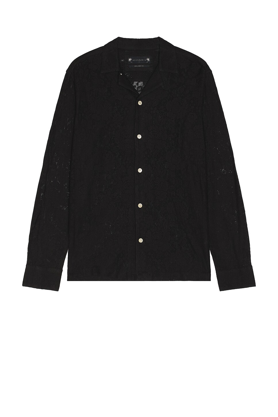 

Рубашка с длинным рукавом okesa Allsaints, черный