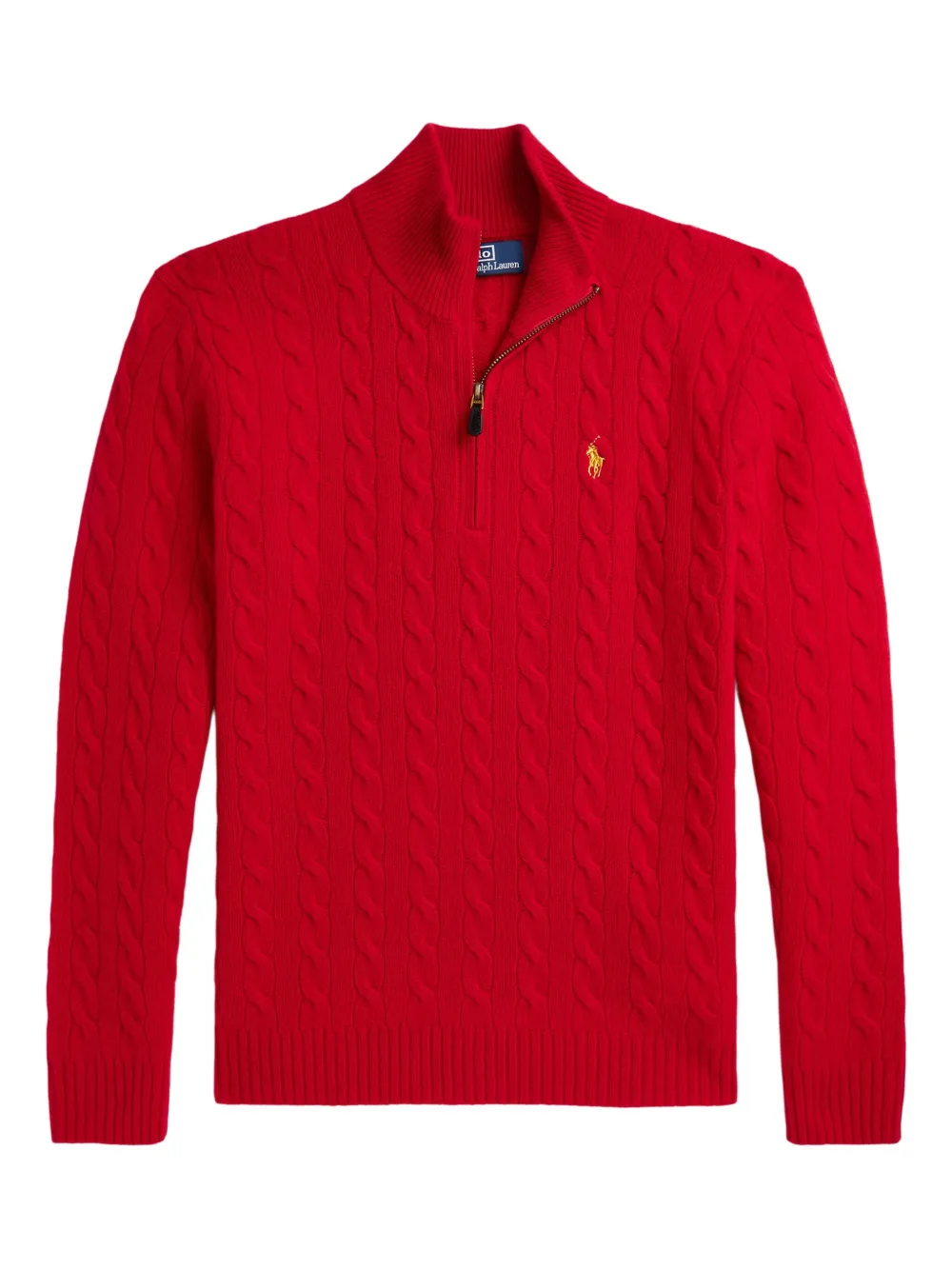 

Вязаный свитер с вышитым логотипом POLO RALPH LAUREN, красный