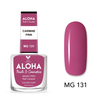 

Лак для ногтей Magic Pro 15 мл - Mg 131 / Карминно-розовый Aloha Nails & Cosmetics