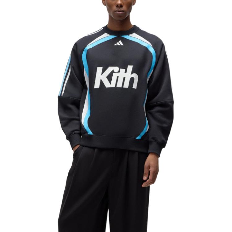 Kith X Adidas Football Crewneck Adidas Originals, черный — фото 4