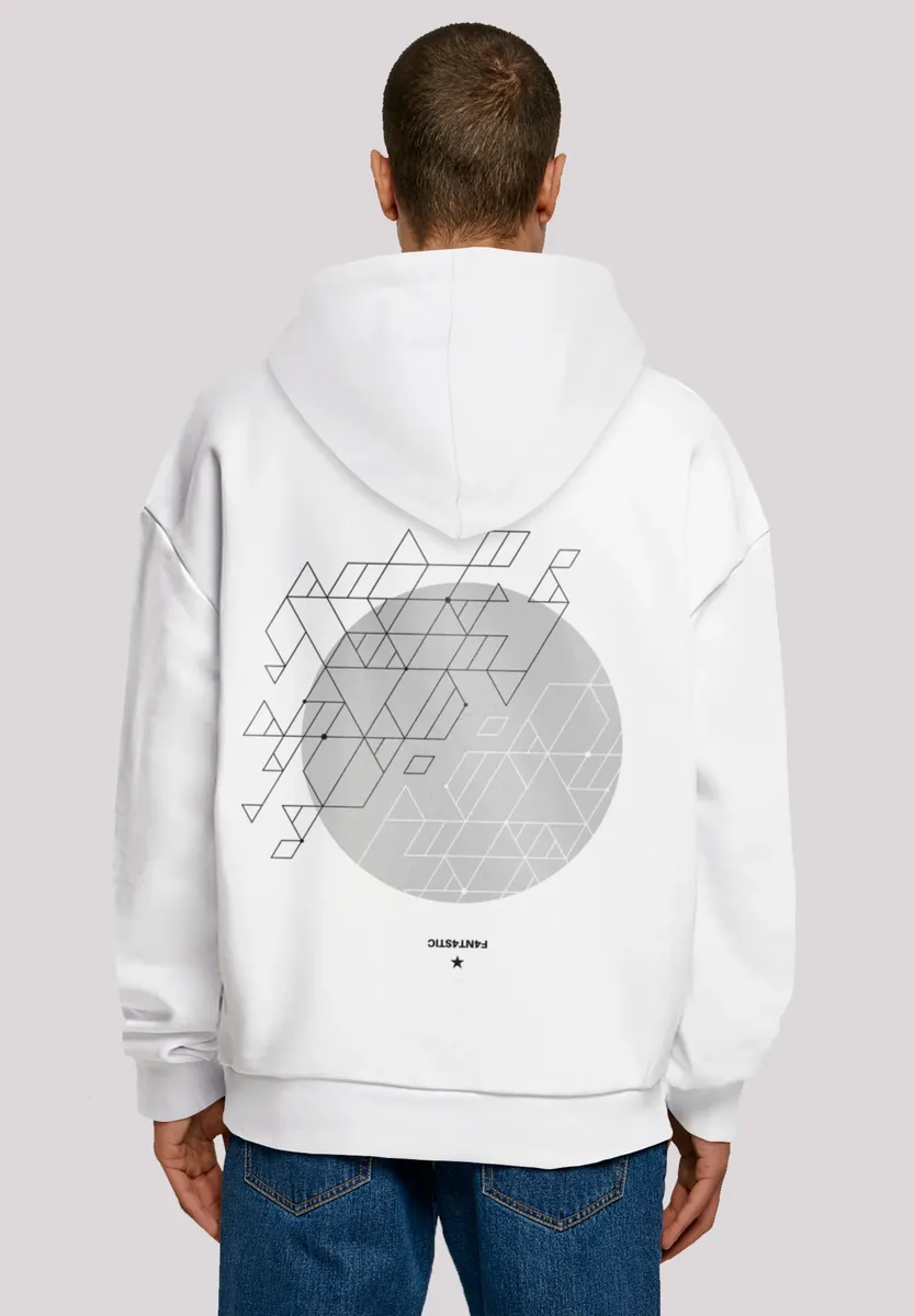 

Толстовка F4NT4STIC "Geometrics Grey", принт, белый