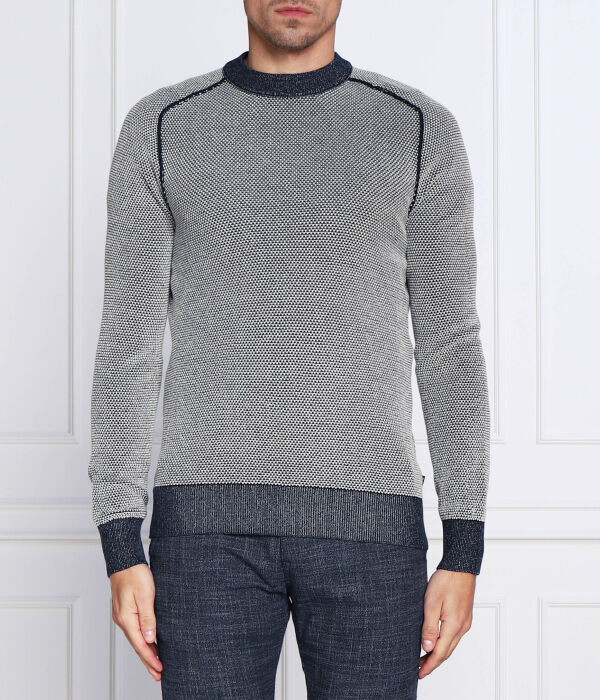 

Свитер Boss Orange Акопак Slim Fit, синий